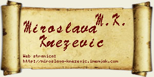 Miroslava Knežević vizit kartica